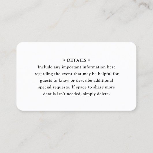 100 Pack QRコードRSVPおよび詳細のエンクロー結婚ジャ 名刺 (裏面)