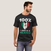 100 Percent Made In Mexico Funny Saying Mexican Fl Tシャツ (正面フル)