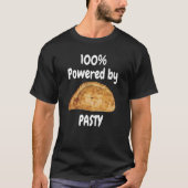 100 percent powered by PASTY Cornwall Cornish Tシャツ (正面)