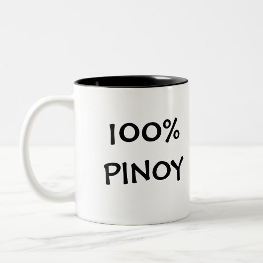 100%PINOYマグ ツートーンマグカップ (左)