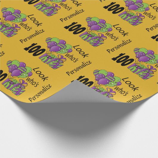 100% pipe%はだれ個人化なるであるか見て下さい ラッピングペーパー (角)