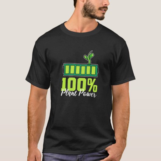 100 Plant Power Environmental Vegans Tシャツ (正面)