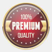 100% Premium Quality ラウンドシール (正面)