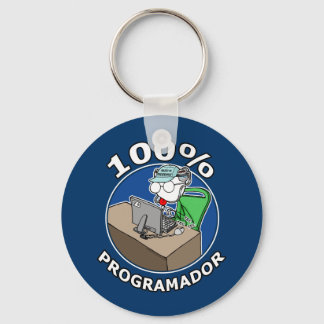 100% Programador キーホルダー