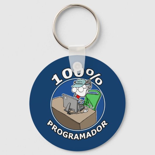 100% Programador キーホルダー (正面)