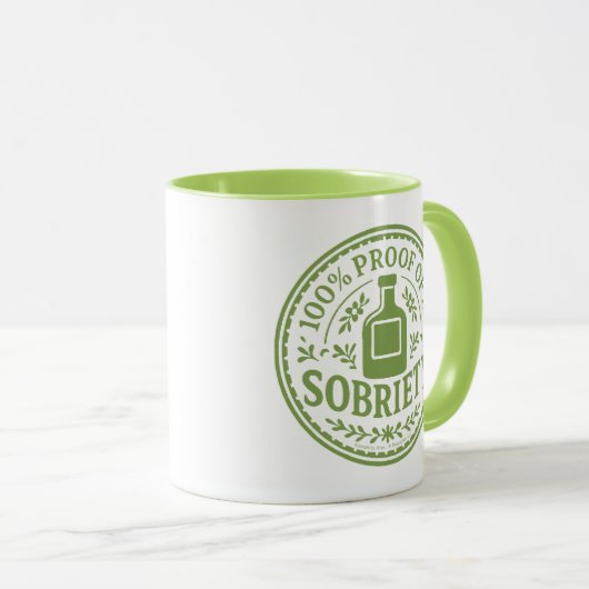 100% Proof of My Sobriety - Mug マグカップ (正面右)