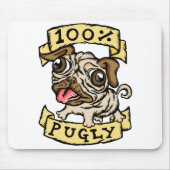100% Pugly マウスパッド (正面)