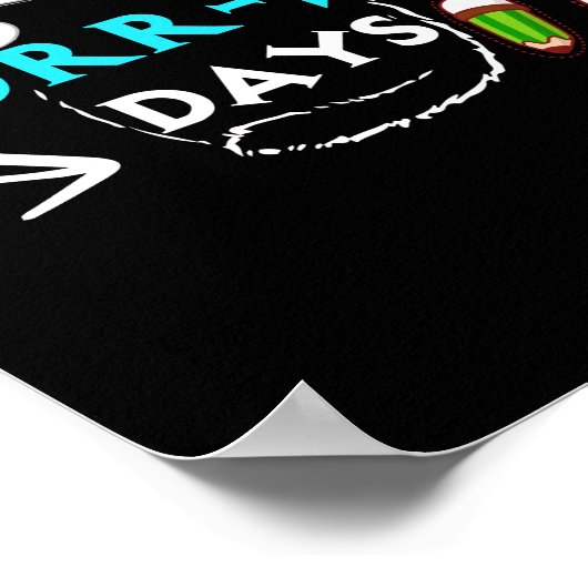 100 PurrFect Days Cute Cat Student School ポスター (角)