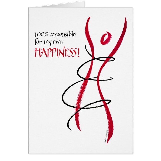 100%Responsible -カード (正面)