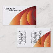 100 Rustリングや輪モーゲージ・ブローカ・ビジネス・カード 名刺 (正面/裏面)