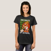 100 School日；学生犬の恋人テーマ Tシャツ (正面フル)
