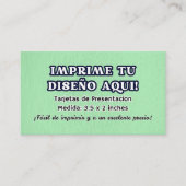 100 Tarjetas de Presentacion para negocio 名刺 (正面)