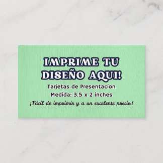 100 Tarjetas de Presentacion para negocio 名刺