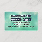 100 Tarjetas de Presentacion para negocio 名刺 (正面)