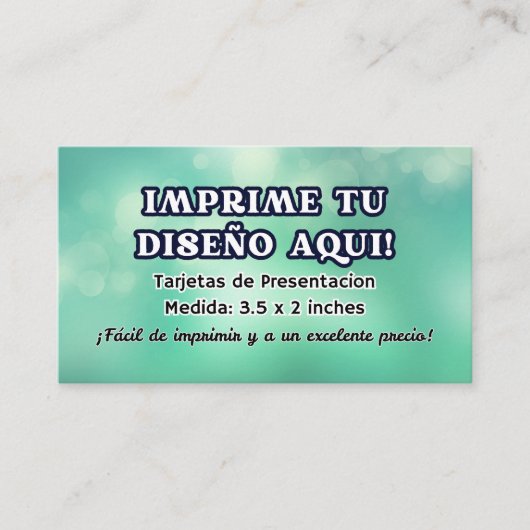 100 Tarjetas de Presentacion para negocio 名刺 (正面)