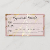 100 Tattooアーティストアポイントメントリマインダーバラ大理石 名刺 (裏面)