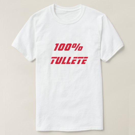 100% Tullete | 100間抜け% Tシャツ (デザイン正面)