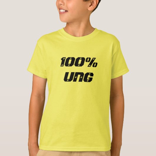 100% Ung| 100% Young Tシャツ (正面)