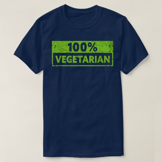 100 Vegetarian  Vegetable Vegetarian Plant Funny V Tシャツ (デザイン正面)