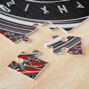 [100] Vegviser -バイキングシルバー魔法Runic Compass ジグソーパズル