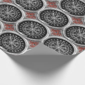 [100] Vegviser -バイキングシルバー魔法Runic Compass ラッピングペーパー (角)