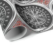 [100] Vegviser -バイキングシルバー魔法Runic Compass ラッピングペーパー (ロールコーナー)