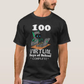 100 Virtual Days Of School Remote Learning Elearni Tシャツ (正面)
