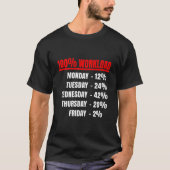 100 Workload Effectiveness Office Tシャツ (正面)