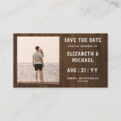 100 x BUDGET写真救日付素朴きウ結婚ッド 名刺 (正面)