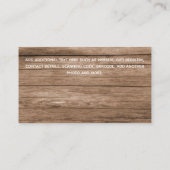 100 x BUDGET写真救日付素朴きウ結婚ッド 名刺 (裏面)