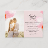 100 x MINIフォトウェディングQRコード詳細 名刺 (正面)