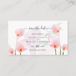 100 x MINI Calla Lilyの日結婚付救QRコード 名刺