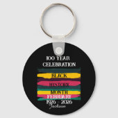 100 year celebration black history month 2026 キーホルダー (裏面)