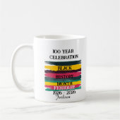 100 year celebration black history month 2026 コーヒーマグカップ (左)