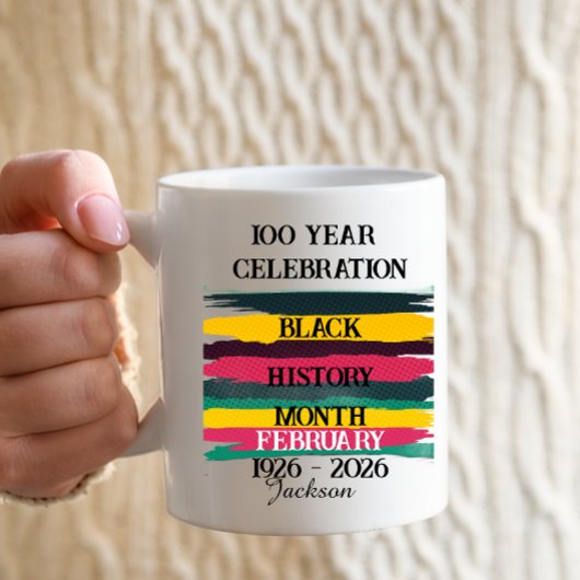100 year celebration black history month 2026 コーヒーマグカップ