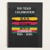 100 year celebration black history month 2026 プランナー手帳 (正面)