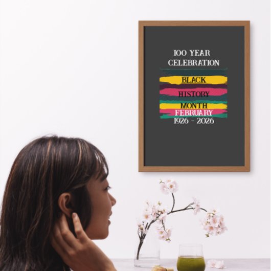 100 year celebration black history month 2026 ポスター