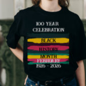 100 year celebration black history month 2026 tシャツ