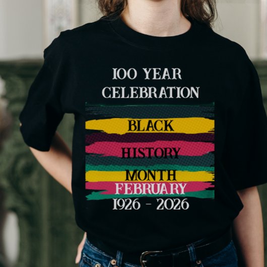 100 year celebration black history month 2026 tシャツ