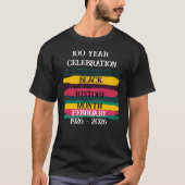 100 year celebration black history month 2026 tシャツ (正面)