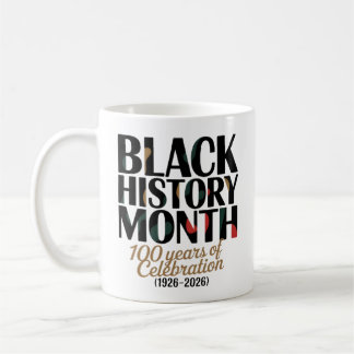 100 years celebration black history month 2026 コーヒーマグカップ