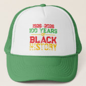 100 Years of Black History Typography キャップ (正面)