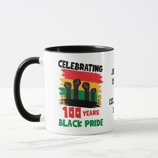 100 Years Souvenir Centennial Black History Month マグカップ (左)