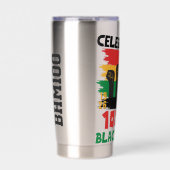 100 Years Souvenir Centennial Black History Month 保温保冷タンブラー (正面)