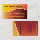 100 Yello Sunfade Curve弁護士法ビジネスカード 名刺 (正面/裏面)