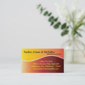 100 Yello Sunfade Curve弁護士法ビジネスカード 名刺 (スタンド正面)