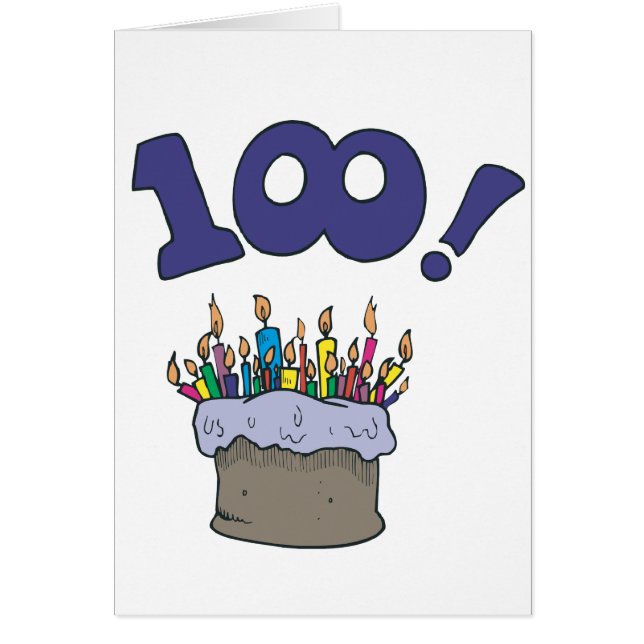 100thケーキ (正面)