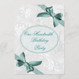 100thダマスク織および弓誕生会 招待状