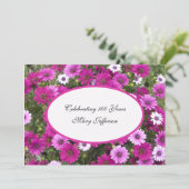 100thバースデーパーティーの招待ゴージャスなフローラ 招待状 (スタンド正面)