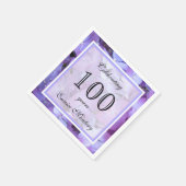 100thバースデーパーティー紙ナプキンス スタンダードカクテルナプキン (角)